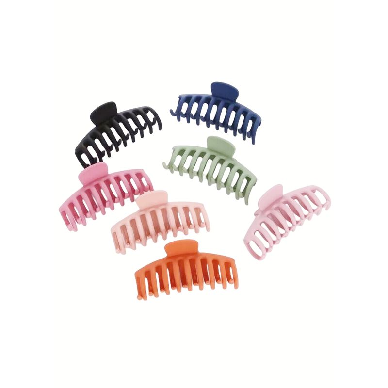 GENERICO - Pack 12 Pinzas Tiburon Grande Para Cabello De Mujer Y Niña Tiburon.