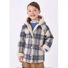 MAYORAL - Abrigo cuadros doble faz niña
