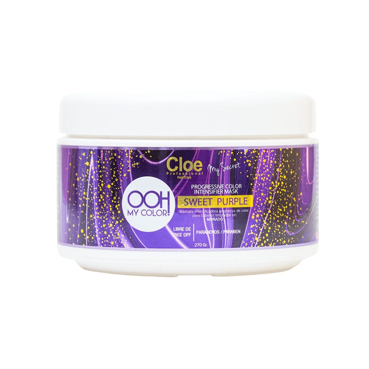 CLOE - Mascara Cloe Ooh My Color Sweet Purple 270ml Intesificador Purpura Repara Suaviza Hidrata