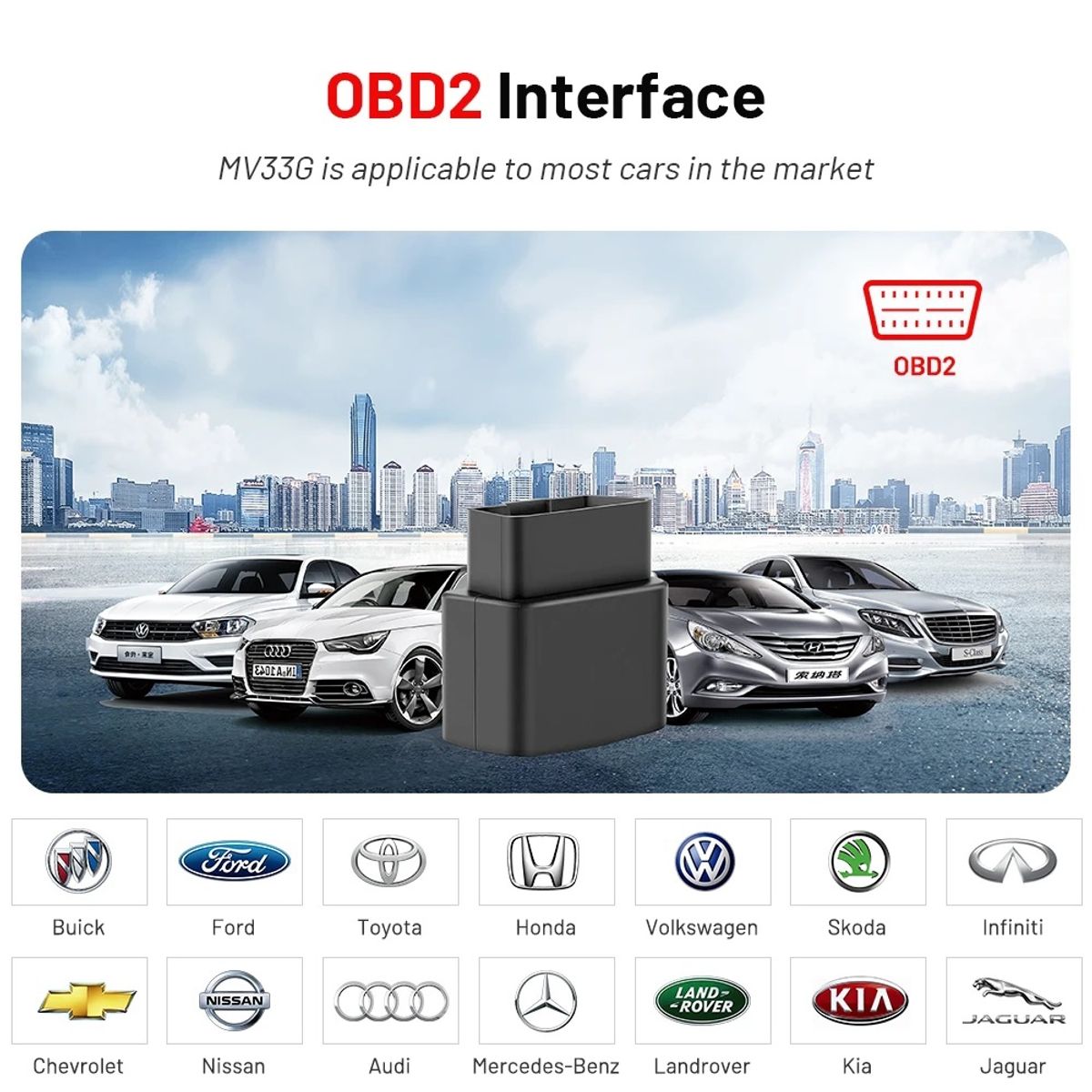 GENERICO - GPS 4G para puerto OBD2 Micodus MV33G 4G más Configuración y Sim