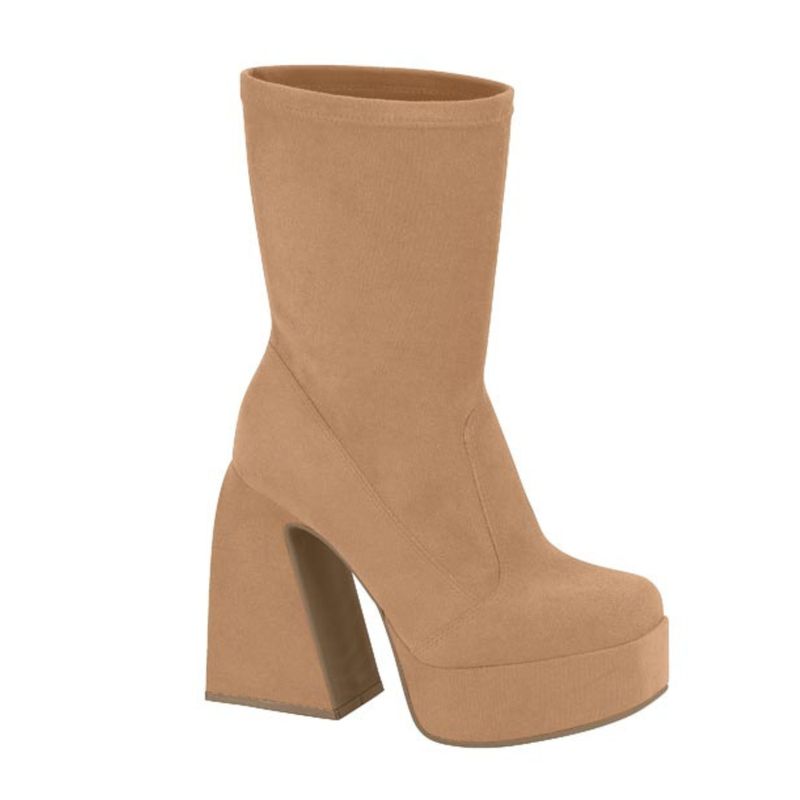 VIZZANO - Botin Mujer Taco Cuadrado Morado Vizzano