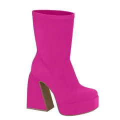 VIZZANO - Botin Mujer Taco Cuadrado Morado