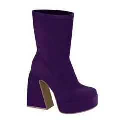 VIZZANO - Botin Mujer Taco Cuadrado Morado