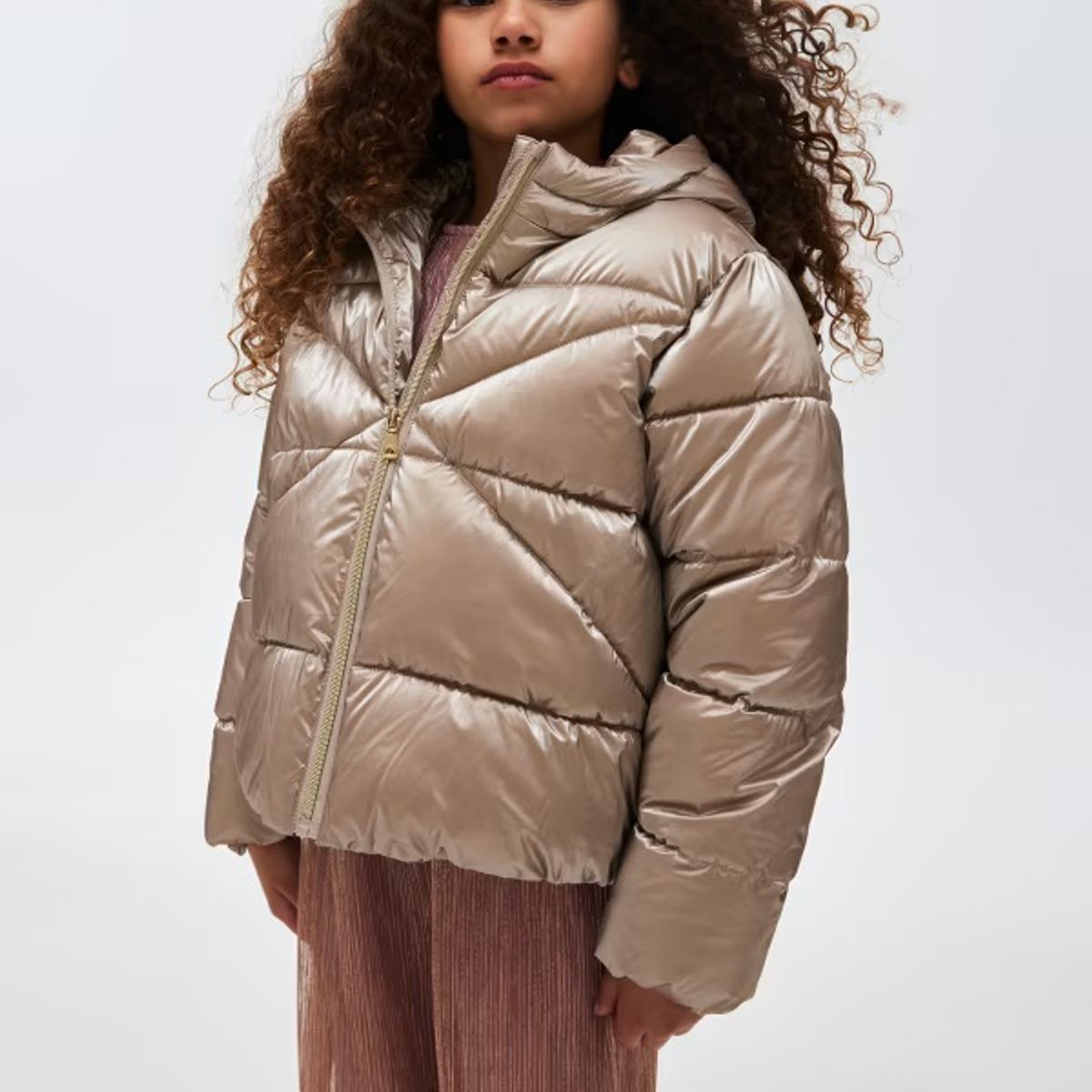 MAYORAL - Parka Chaquetón metalizado poliéster reciclado chica