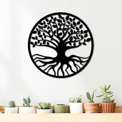 ELAB PROPIA - Cuadro Árbol de la Vida Clásico 40x40cm - Madera Fun Republic