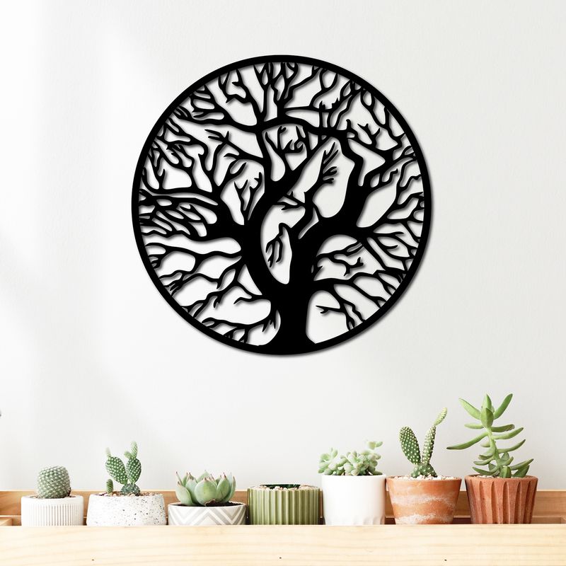 ELAB PROPIA - Cuadro Árbol de la Vida Ramas 40x40cm - Madera Fun Republic