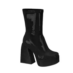 VIZZANO - Botin Mujer Taco Cuadrado Blanco