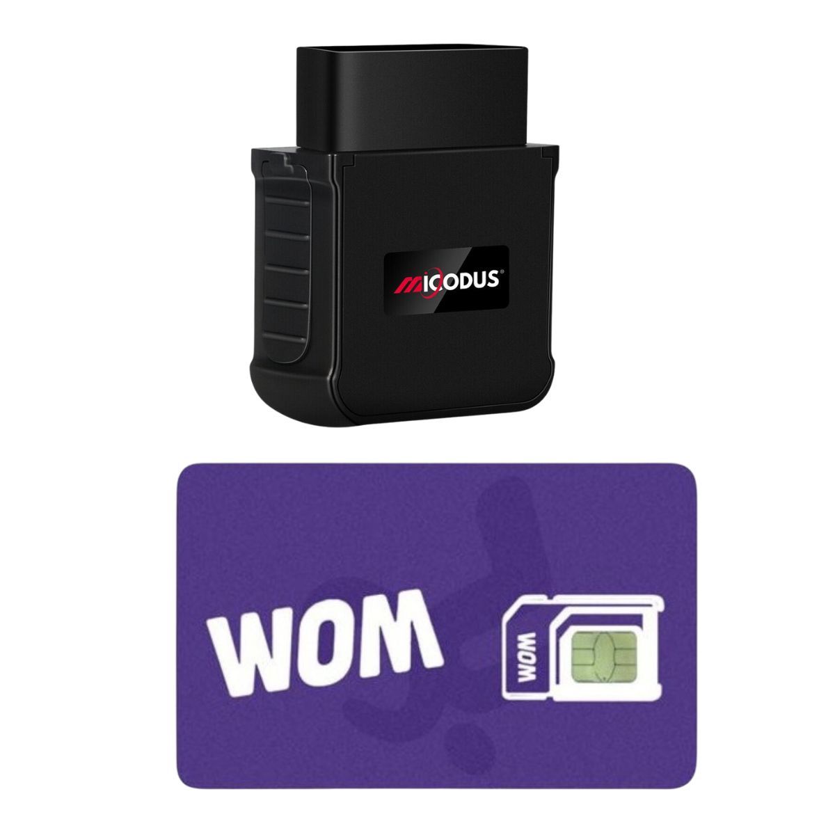 GENERICO - GPS 4G para puerto OBD2 Micodus MV55G 4G más Configuración y Sim