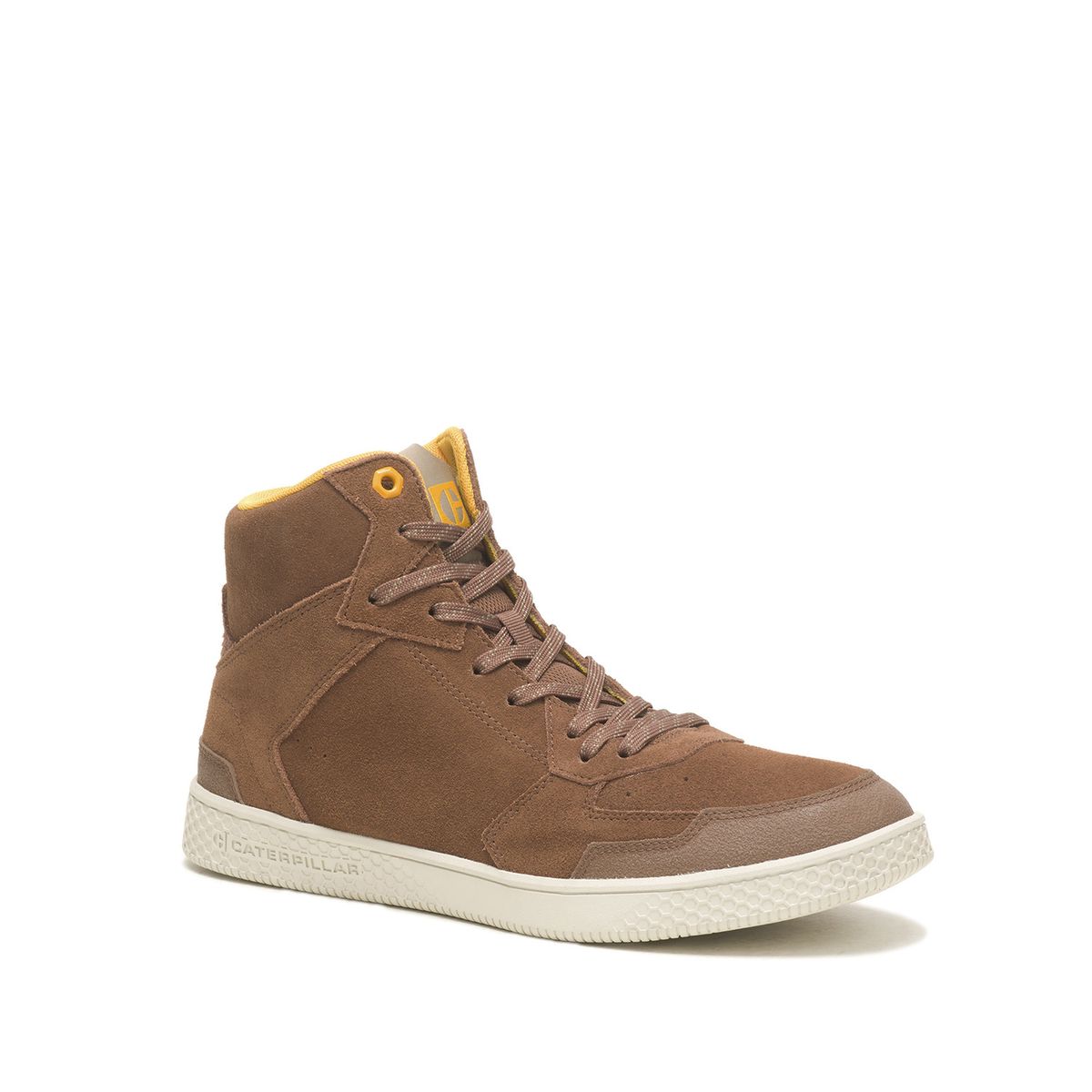 CAT - Zapatilla C/Caña Gamuza Hombre Pause Sport Mid Café CAT