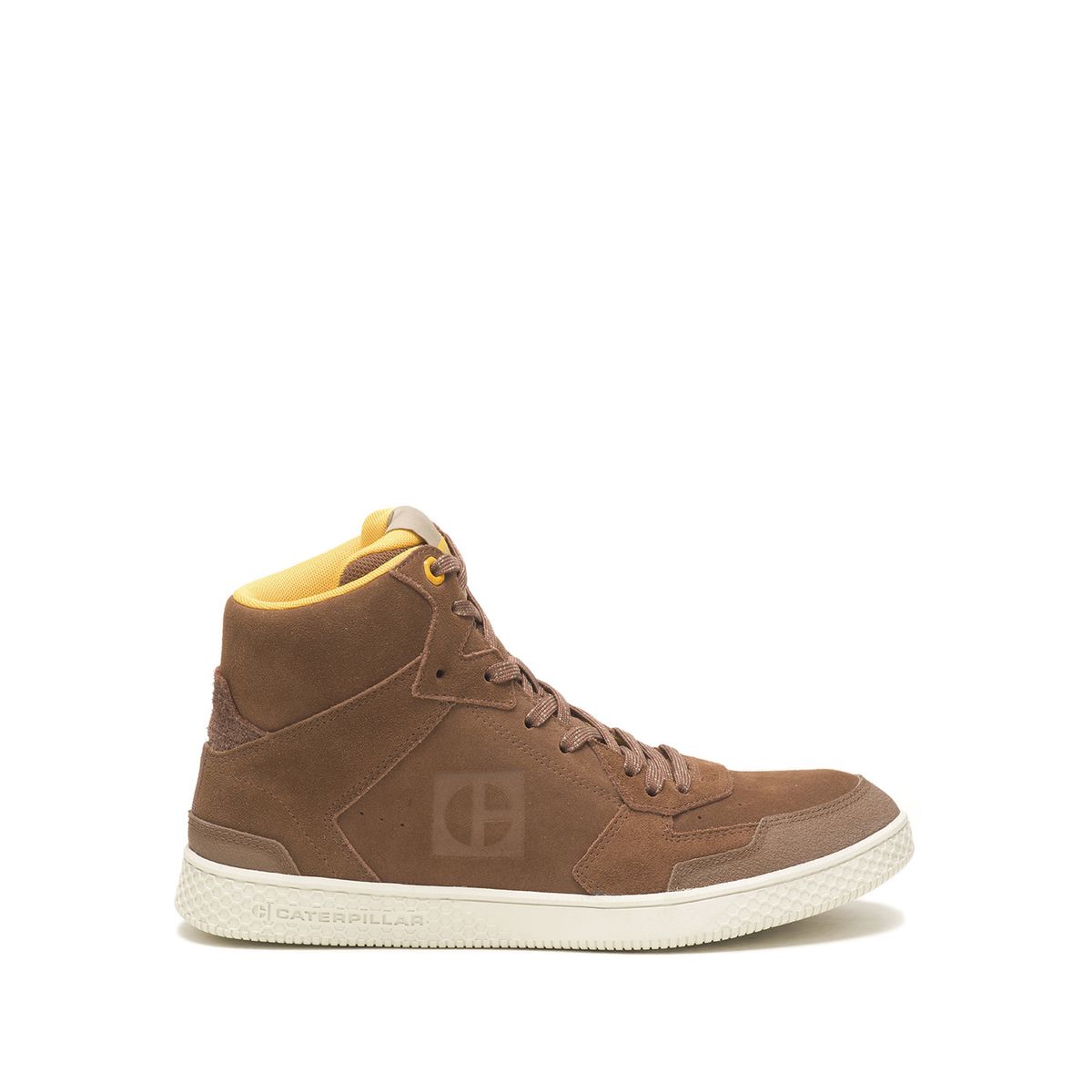 CAT - Zapatilla C/Caña Gamuza Hombre Pause Sport Mid Café CAT