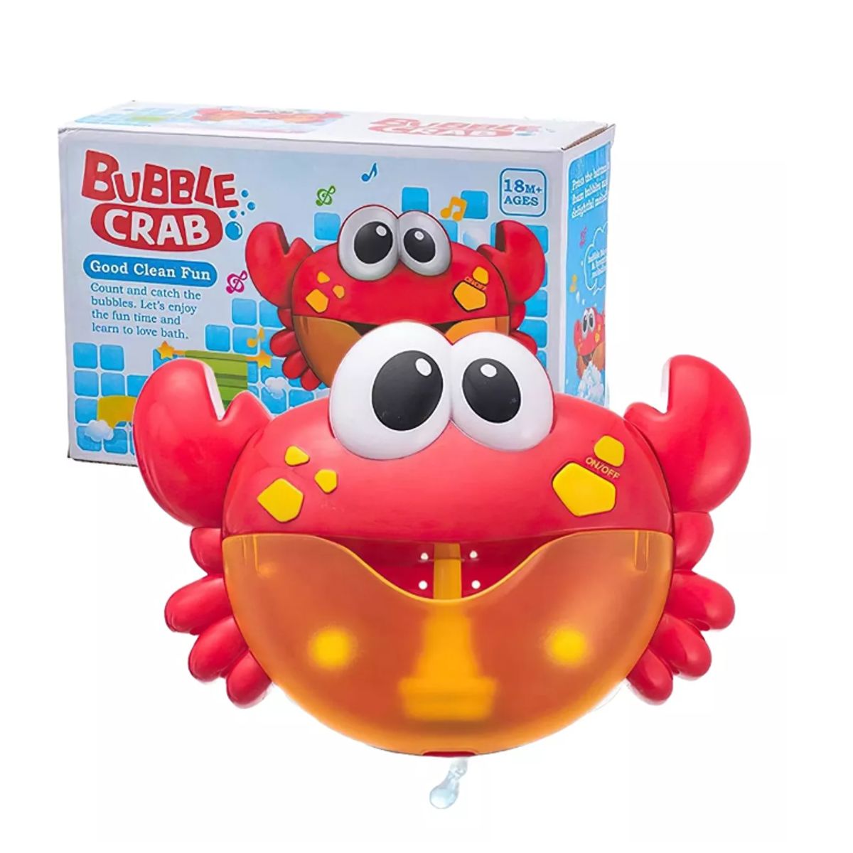 GENERICO - Juguete Cangrejo Burbujas De Baño Tina Para Bebes