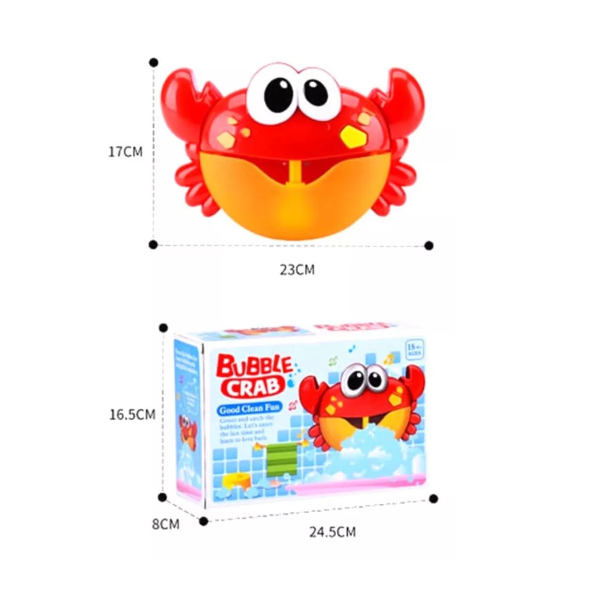 GENERICO - Juguete Cangrejo Burbujas De Baño Tina Para Bebes