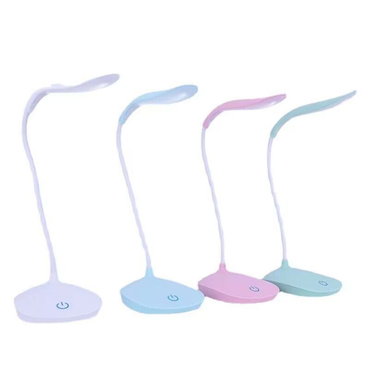 Lampara Led Escritorio Recargable Usb Cuida Ojos Luz Lectura Celeste, marca GENERICO - Foto 2