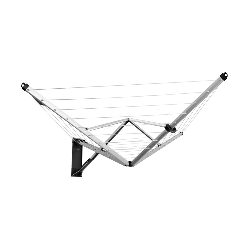 BRABANTIA - Tendedero Wallfix 24 Mt con funda protectora Metallic Grey - Gris