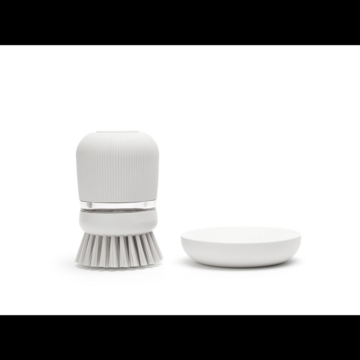 BRABANTIA - Cepillo para platos con dispensador Light Grey BRABANTIA