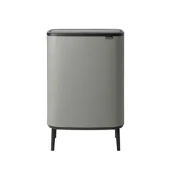 BRABANTIA - Basurero Bo Touch Hi 2 x 30 Lt Light Grey