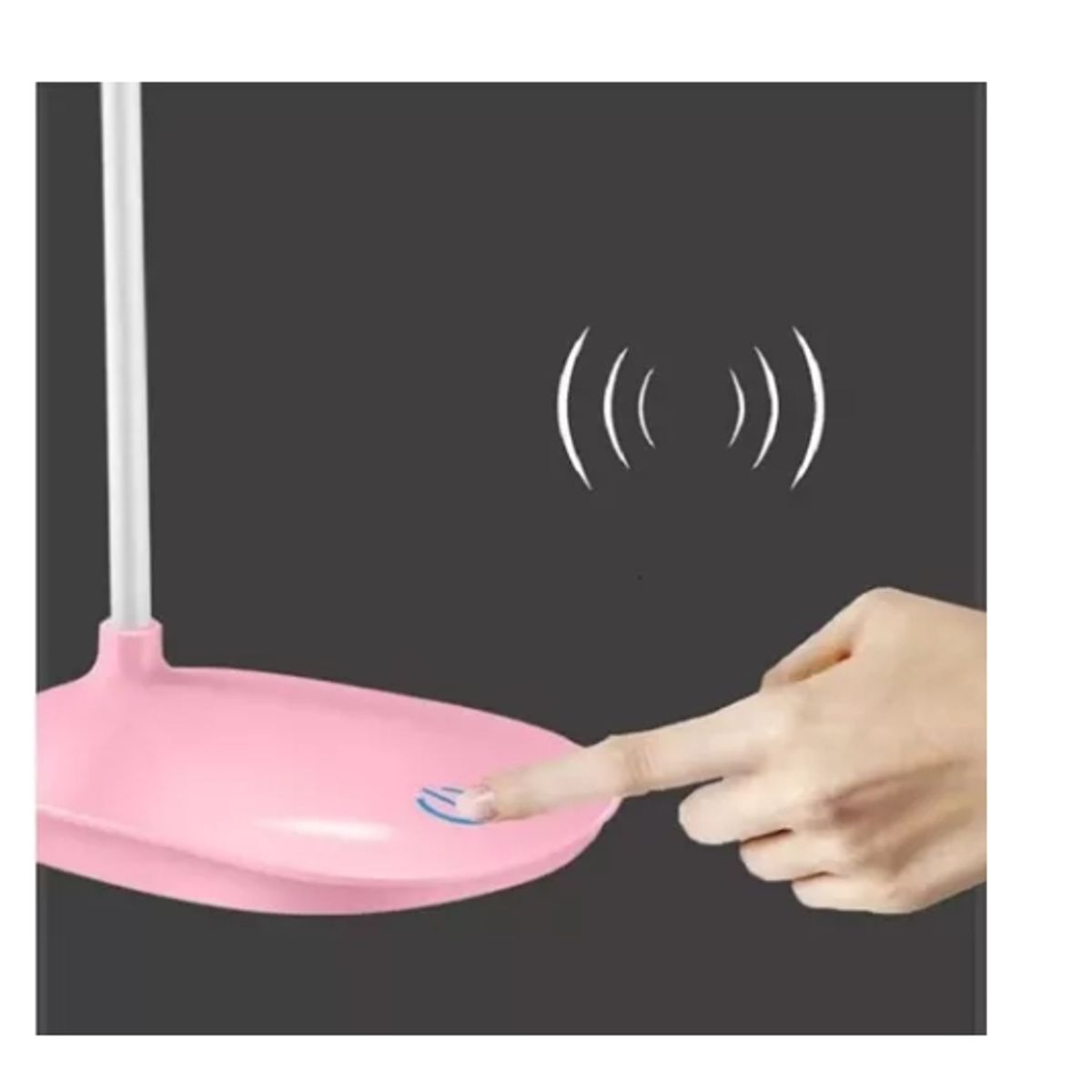 GENERICO - Lampara Led Escritorio Recargable Usb Cuida Ojos Luz Lectura Rosa