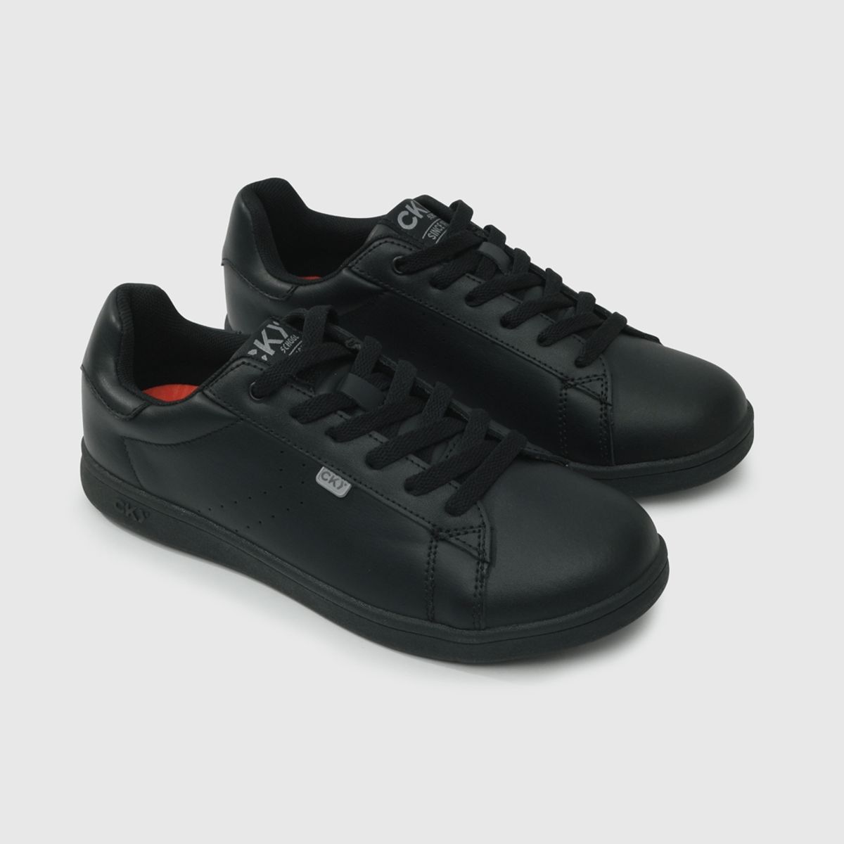 COLLOKY - Zapato Urbano Escolar Negro Resistente con Detalles Reflectantes