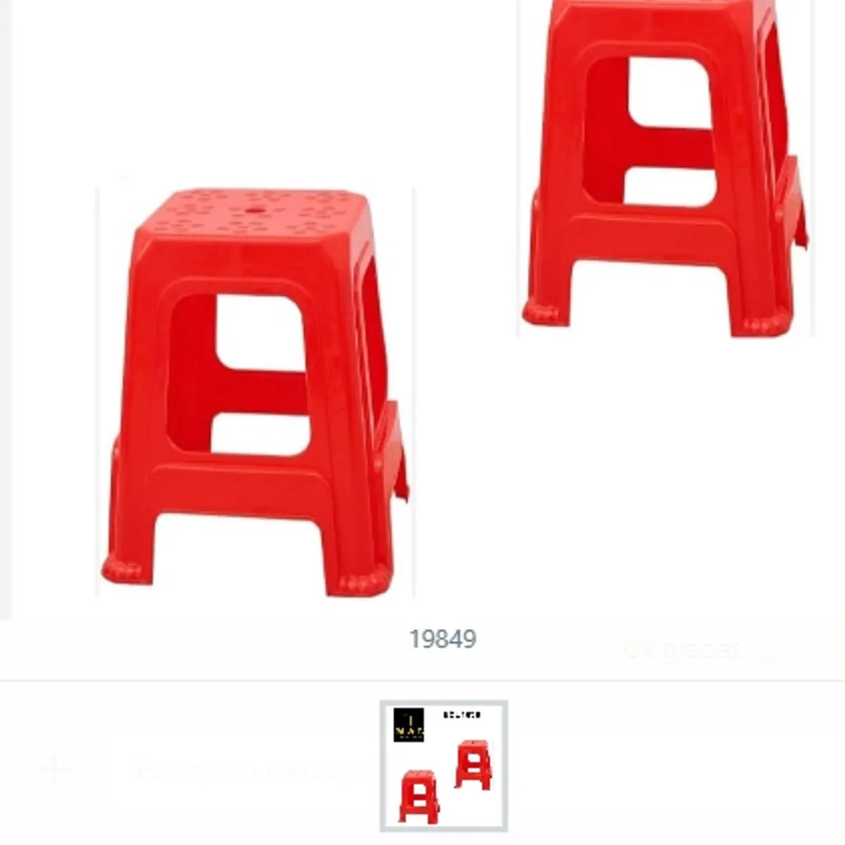 GENERICO - Taburete Asientos Silla Colores Surtidos Plastico