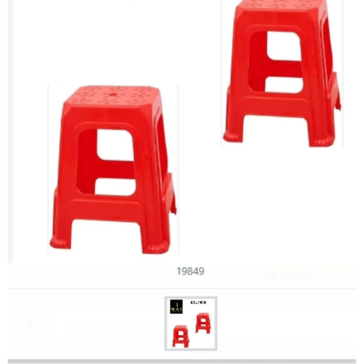 GENERICO - Taburete Asientos Silla Colores Surtidos Plastico