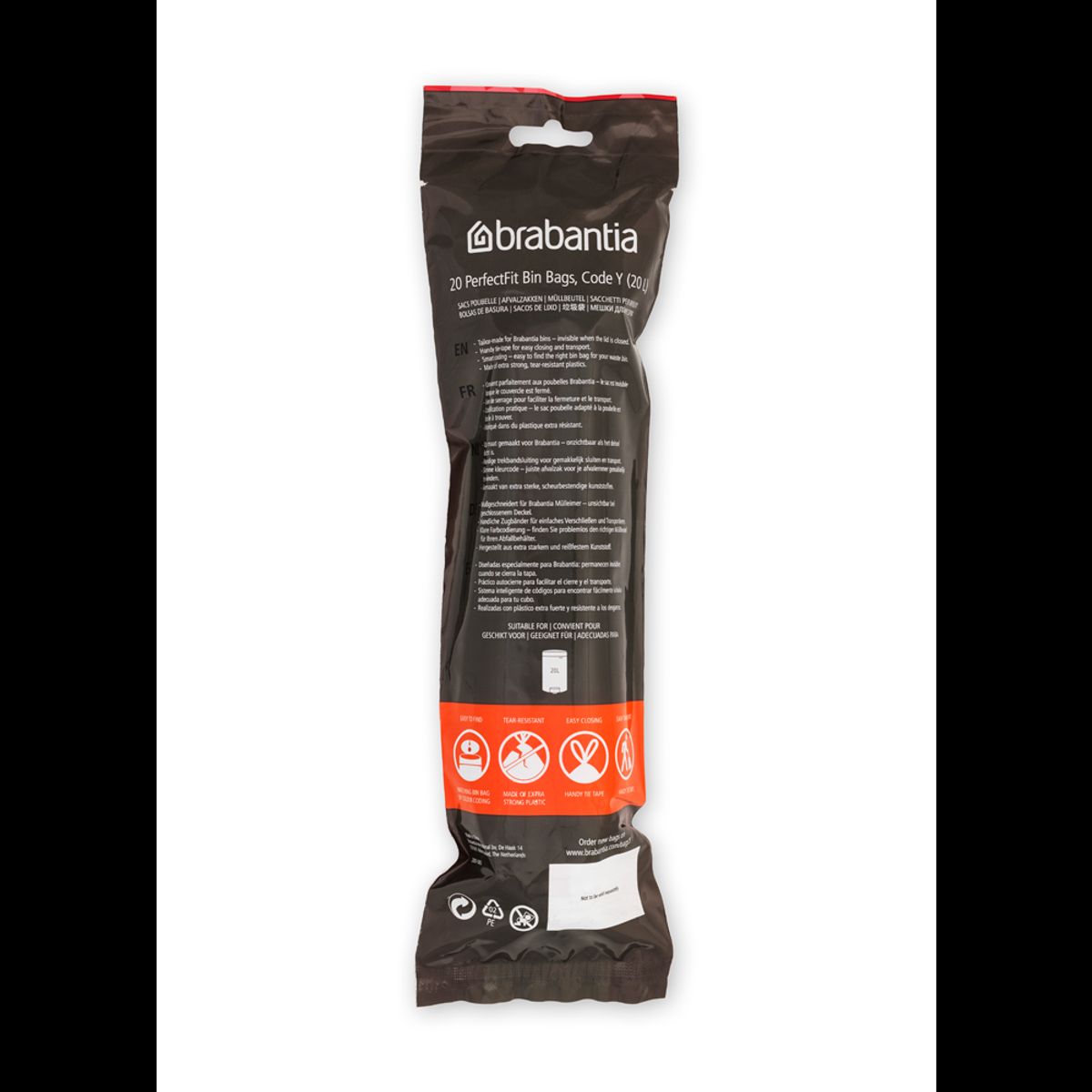 BRABANTIA - Bolsas de basura PerfectFit Y 20 Lt BRABANTIA