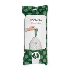 BRABANTIA - Bolsas de basura PerfectFit R 36 Lt - Blanco