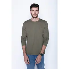 FEROUCH - Polera Basica Ml Verde