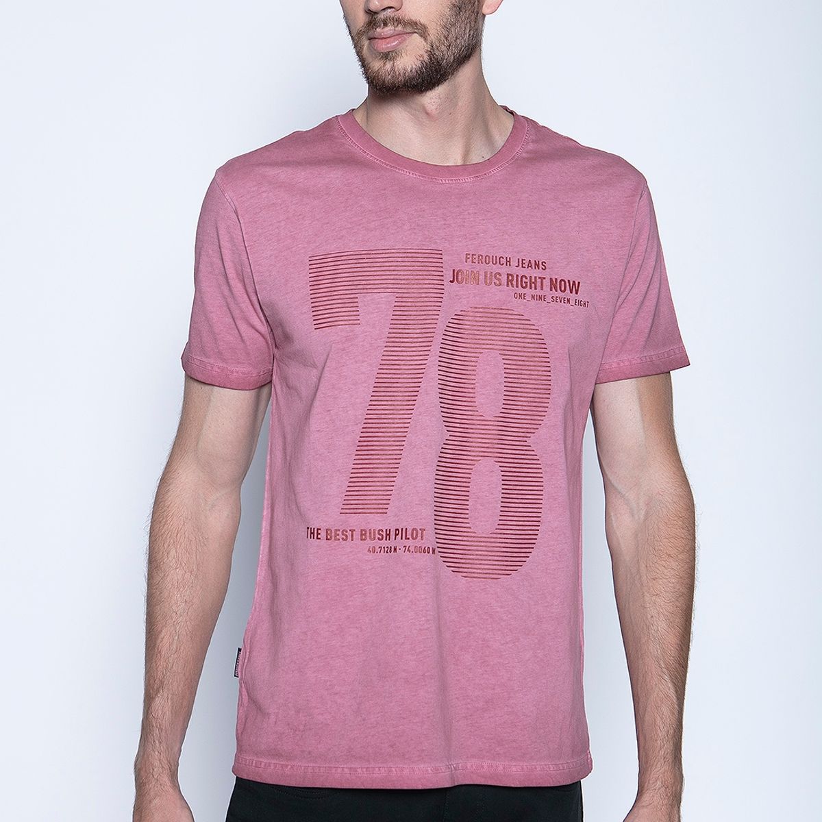 FEROUCH - Polera Illinois Rojo Ferouch