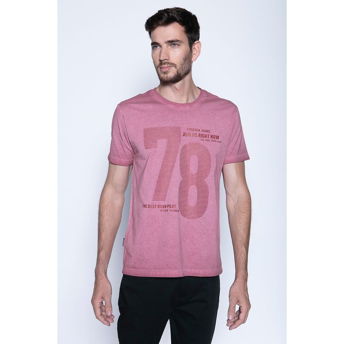 FEROUCH - Polera Illinois Rojo Ferouch