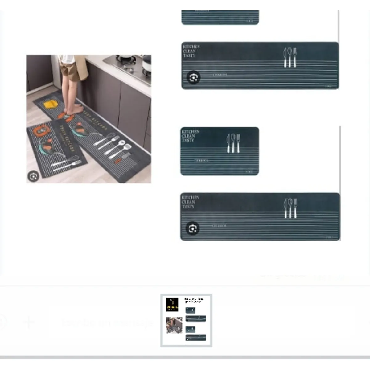 GENERICO - Set De Alfombras Para La Cocina