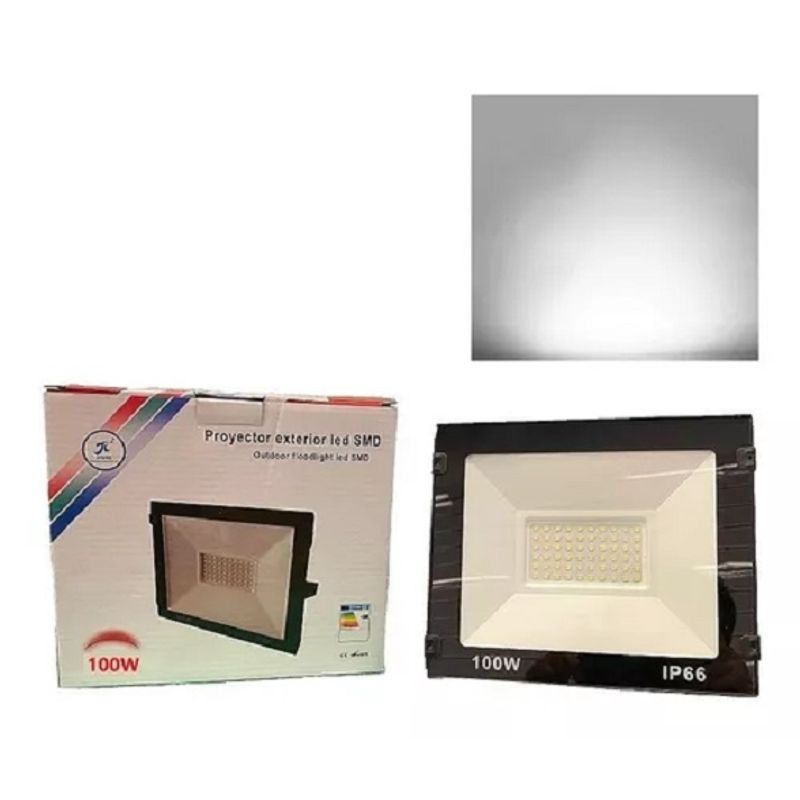 GENERICO - Foco Proyector Led Plano Reflector Multiled 100w Exterior 003153