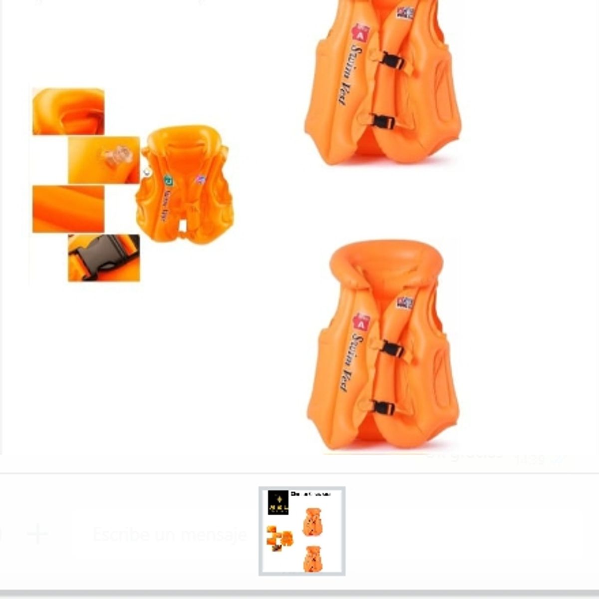 GENERICO - Chaleco Salvavidas Seguridad Cinturon