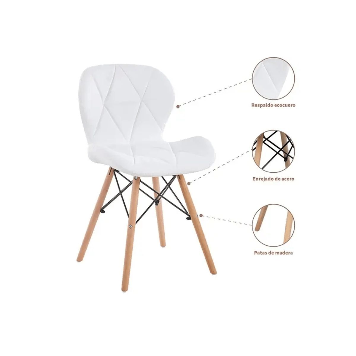 MOAD - Silla Radar Eames Blanca