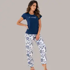 TUPPE - CONJUNTO PIJAMA DE ALGODÓN-SATIN VALENCIA -TUPPÉ