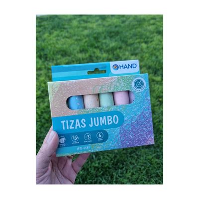 Imagen 2 del producto Tizas Pizarra Jumbo 6 unidades Con 6 Colores - SC