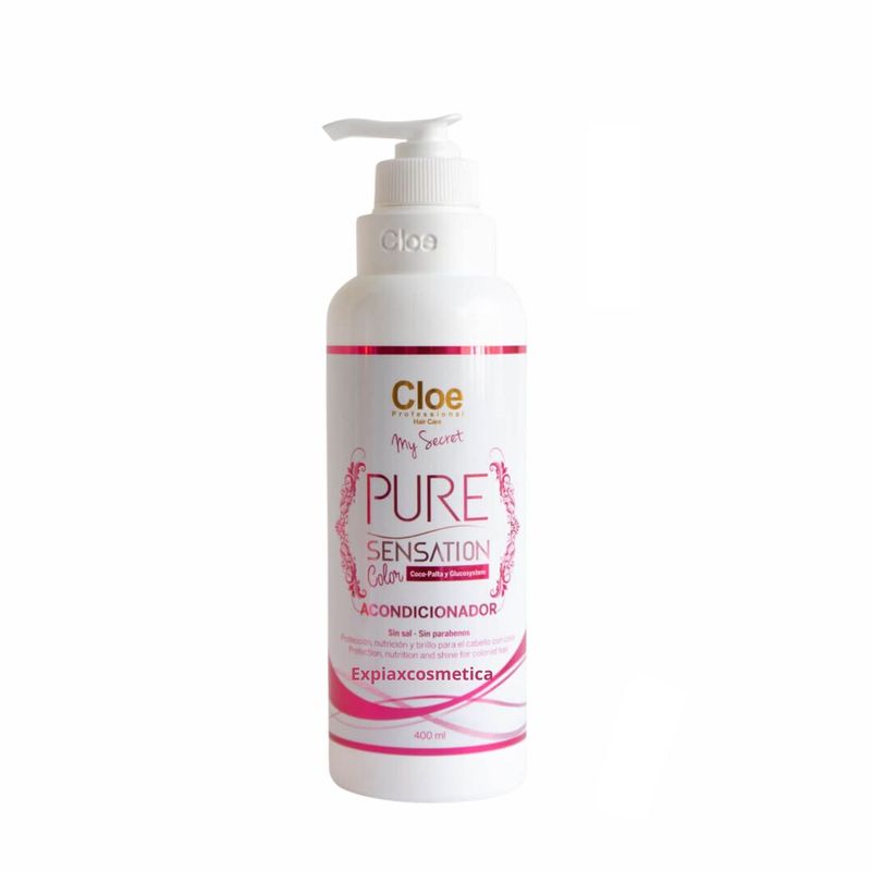 CLOE - Acondicionador Cloe Pure Sensation Color 400ml  Nutrición y Brillo