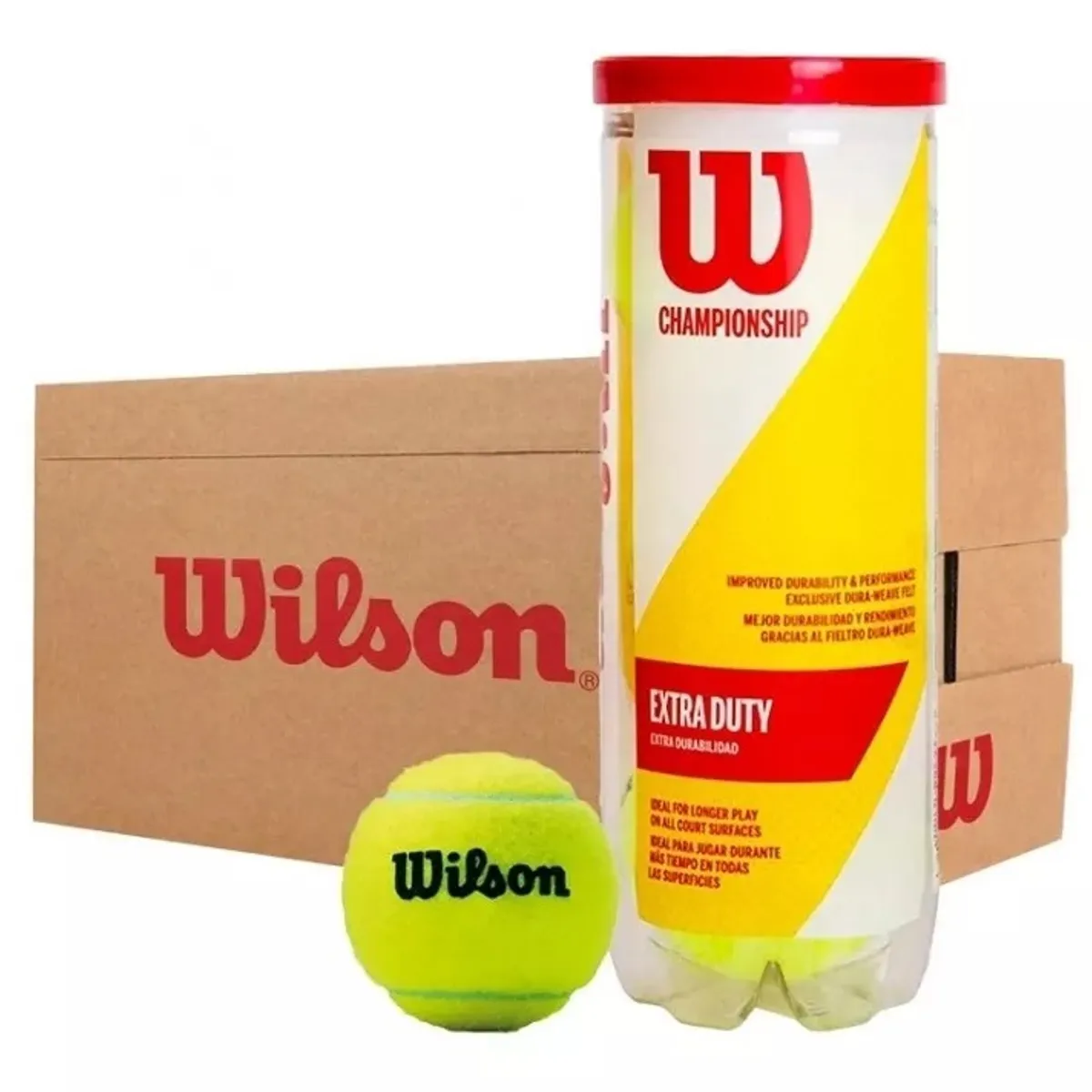 WILSON - Caja de Pelotas de Tenis Wilson Championship X3 - 24 Tarros