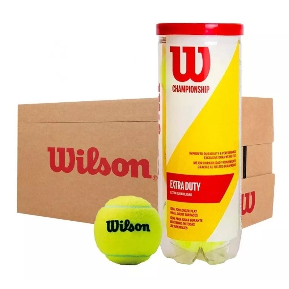 WILSON - Caja de Pelotas de Tenis Wilson Championship X3 - 24 Tarros