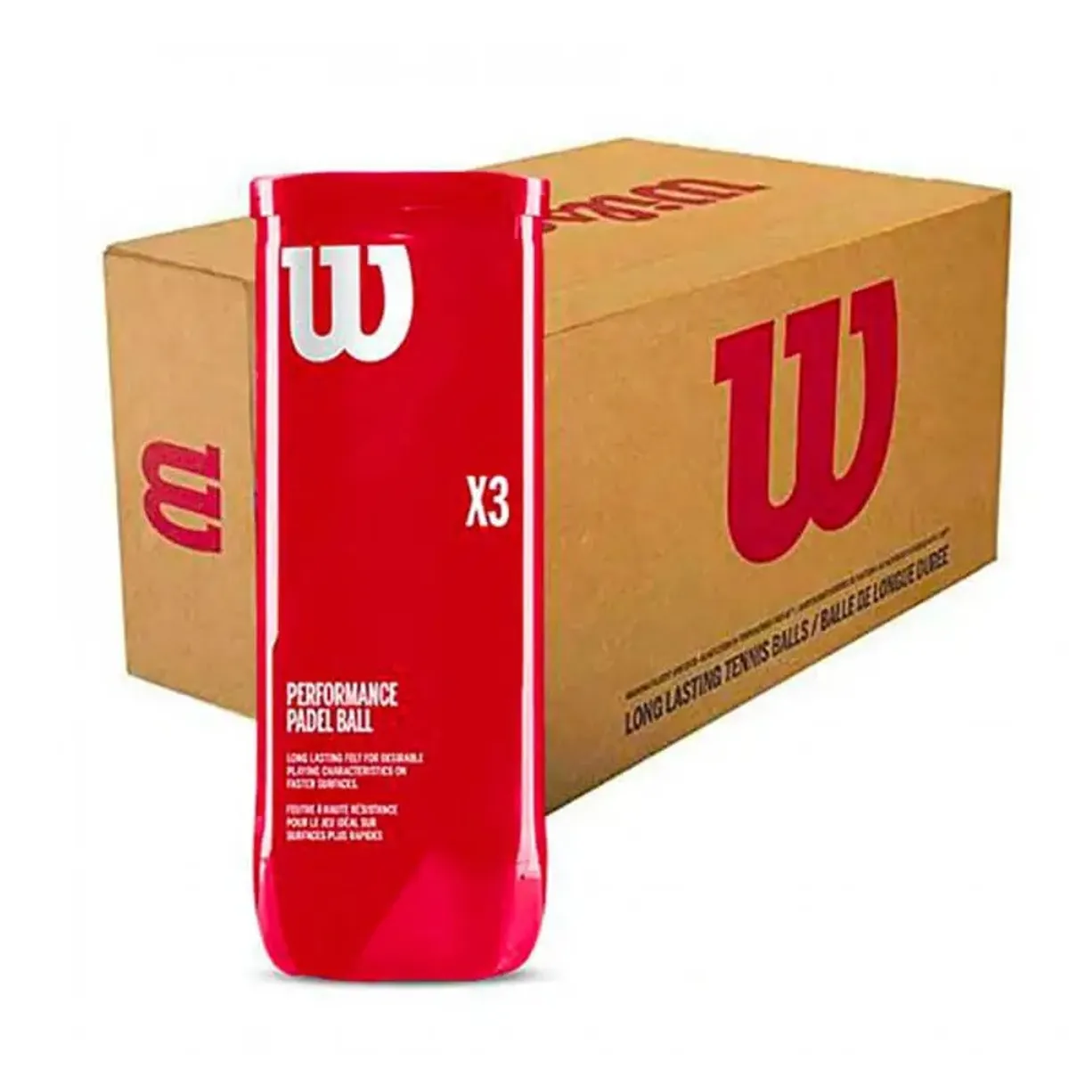 WILSON - Caja de Pelotas Wilson Padel X3 - 24 Tarros