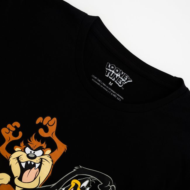 WARNER BROS - Polera Mc Hombre Logo Abajo Looney Tunes