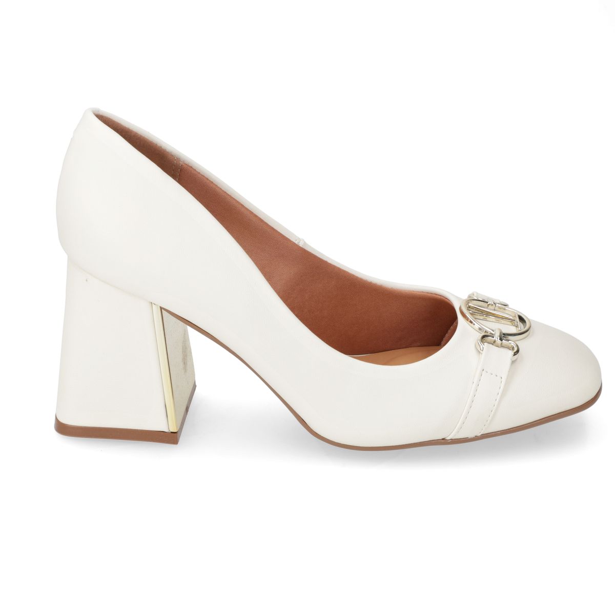 VIZZANO - Zapato Mujer Taco Cuadrado Blanco