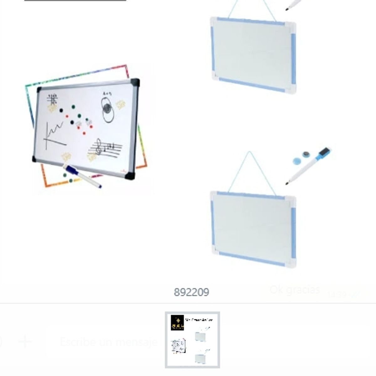GENERICO - Mini Pizarra Acrílica Colegiales Dibujos