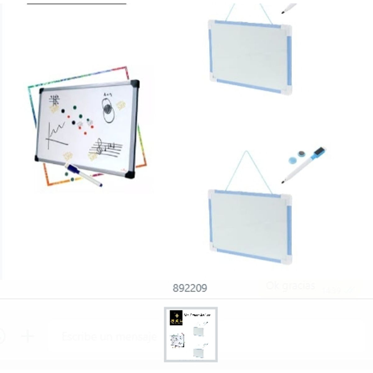 GENERICO - Mini Pizarra Acrílica Colegiales Dibujos
