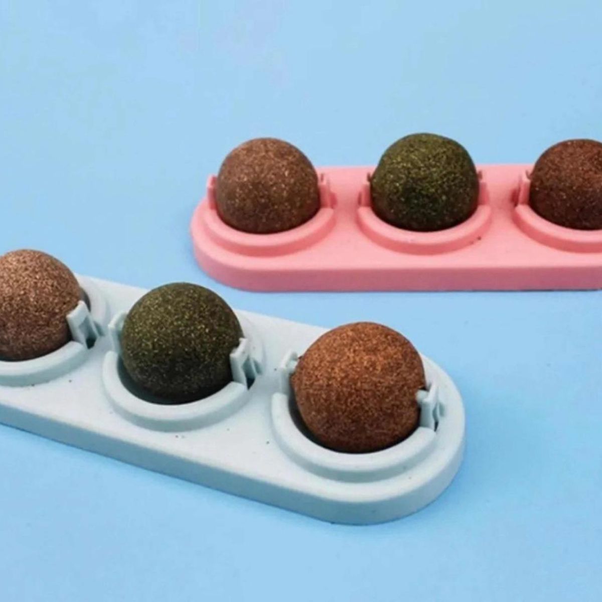 GENERICO - Catnip Para Gatos Mascotas Bola Hierba Gatera Gatos Celeste