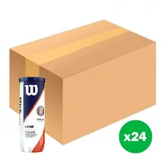 WILSON - Caja de Pelotas Tenis Roland Garros X3 - 24 Tarrros