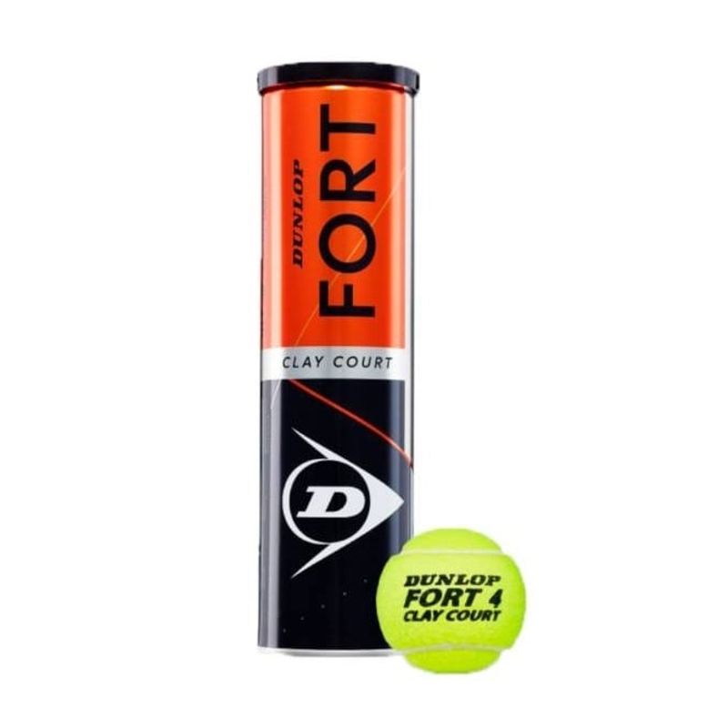 DUNLOP - 6 Tarros de Pelotas de Tenis Dunlop Fort Clay X4
