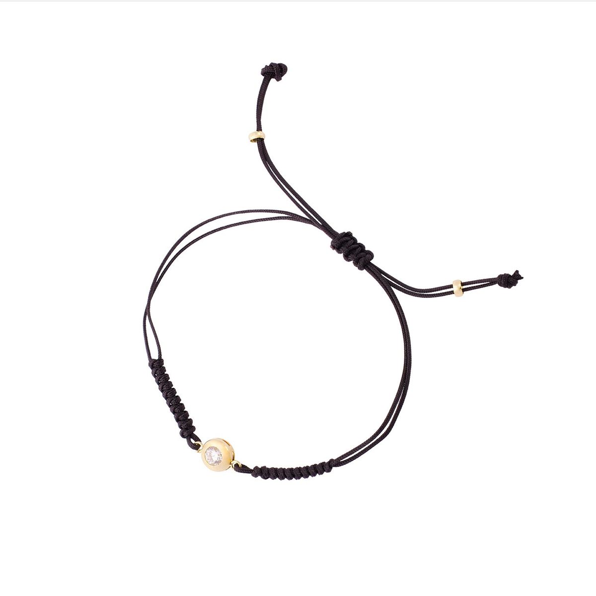 JB JOYAS BARON - Pulsera de Oro 9kt Punto de Luz Ajustable