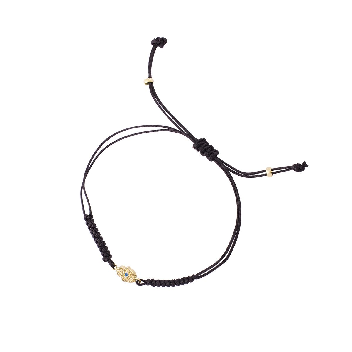 JB JOYAS BARON - Pulsera de Oro 9kt Mano de Fatima Ajustable