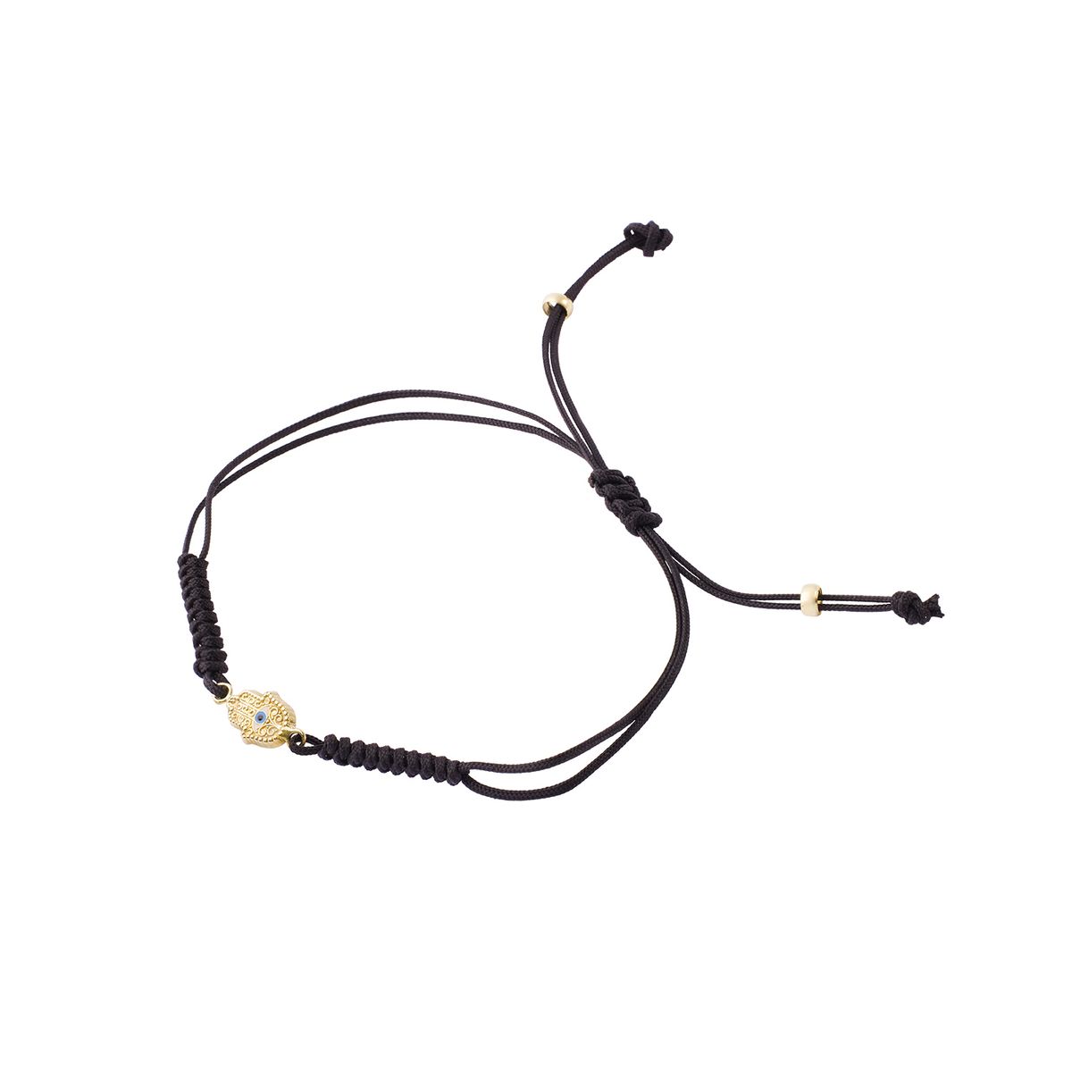 JB JOYAS BARON - Pulsera de Oro 9kt Mano de Fatima Ajustable