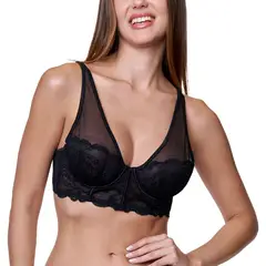 BAZIANI - Sostén Bustier Encaje y Tul 30014